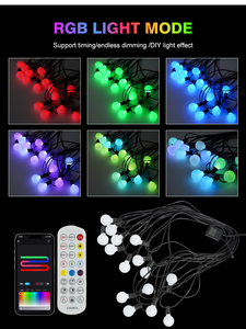 Kỳ nghỉ giáng sinh trang trí không thấm nước IP67 <span class=keywords><strong>DC</strong></span> 5V G40 bóng đèn ngoài trời trong nhà Patio yard LED <span class=keywords><strong>String</strong></span> ánh sáng - Product Image 4