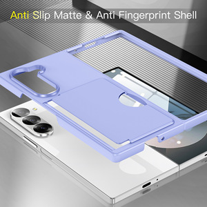Coque de protection rigide et fine en PC avec porte-cartes pour <span class=keywords><strong>Samsung</strong></span> Galaxy Z Fold 7, compatible <span class=keywords><strong>Samsung</strong></span> Z Fold 6, personnalisable - Product Image 3