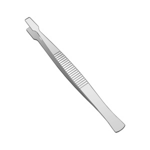 Pinzas para sellos al por mayor, pinzas filatélicas, rizadores de pestañas postizas, rizadores de pestañas de punta plana y cabeza ancha para extensiones de pestañas - Product Image 1