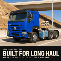Camion tracteur Howo à conduite à droite 6x4 371 375HP Sinotruk RHD Prime Mover pour l'Afrique