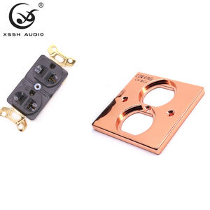 Bare Copper XSSH HIFI Wand steckdose NEMA 2 Steckdosen Verstärker Subwoofer US-Stecker Buchsen - Product Image 5