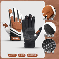 Gants de course tactiles à doigts complets pour le cyclisme et la moto, avec coussinets en gel SBR antidérapants, pour vélo de route et VTT