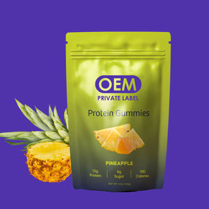 OEM Watermeloen Proteïne Gummies Hoog Proteïne Rijke Snack 17g Wei-eiwit Energie Herstel Energie Gummies Boost Pre-Workout Spierondersteuning - Product Image 5