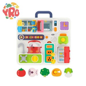 Yrb bébé vente chaude jouet éducatif <span class=keywords><strong>cuisine</strong></span> apprentissage occupé conseil jouet activité conseil <span class=keywords><strong>cuisine</strong></span> jeu avec musique légère - Product Image 1