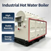 Chauffe-eau industriel automatique à granulés de biomasse haute performance, poêle à air chaud pour usage industriel horizontal