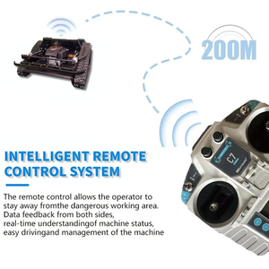 Household Industrial Cordless 4-Stroke 24V Radio Controlled Track Mowing <strong>Lawnmower</strong> and Snow <strong>Plow</strong> with Low Price - Product Image 5