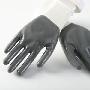 4Safety Best Selling 13 Gauge Polyester Liner <strong>Nitrile</strong> Coated Working Safety <strong>Glove</strong> Anti-slip - Product Image 4