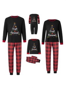 Ensemble de pyjamas de Noël doux et assortis ODM pour la famille, avec taille élastique – Vêtements de fête de Noël pour papa, maman, <span class=keywords><strong>b</strong></span>é<span class=keywords><strong>b</strong></span>é, enfants, livraison directe - Product Image 2