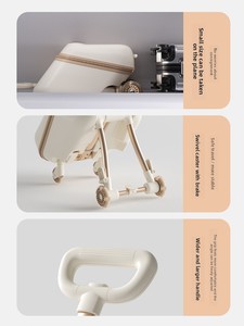 กระเป๋าเดินทางเด็กแบบแข็งอเนกประสงค์ พร้อมล้อหมุน 360 องศา ใช้เป็นรถเข็นเด็กได้ - Product Image 2