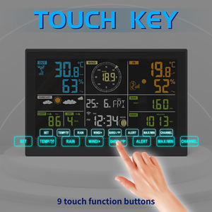 2025 New wifi không dây Trạm thời tiết 10.2 inch gió/Mưa đo/UV chỉ số năng lượng mặt trời bảng điều khiển 7 trong 1 Chuyên Nghiệp Trạm thời tiết đồng hồ - Product Image 4