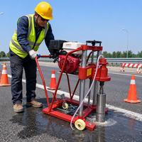 Core Drilling Machine Concrete Asphalt Road Diamond Bit Sampling Electric Water Cooling System Portable Equipment