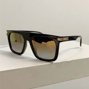 Gafas de Sol Retro Personalizadas con Logotipo, Montura Grande de Piloto para Hombre, Gafas de Sol Cuadradas con Degradado UV400 para Mujer - Product Image 1