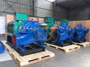 Hidroelektrik güç istasyonu deniz suyu drenaj çift emme pompaları dizel motor motorlu pompa su pompası sanayi yüksek akış - Product Image 5