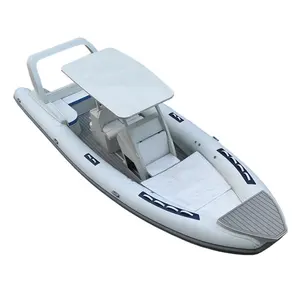 アルミニウムスポーツ28フィートディープVハルハイパロン/Pvc/Orca Rhib860水泳プラットフォーム付きインフレータブルボート