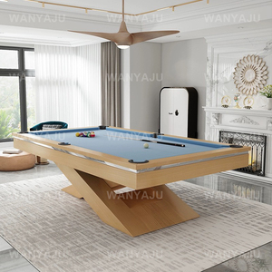 2025 <strong>Factory</strong>-Sold Luxury <strong>Modern</strong> 7FT 8FT <strong>Pool</strong> <strong>Table</strong> with Lacquer Painting Solid Wood Tennis Top Billiard <strong>Table</strong> for Villas - Product Image 5