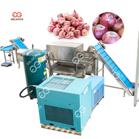 Gelgoog 1 tonne éplucheuse d'ail et d'oignon Prix de la machine coupe-racines d'oignon Machine automatique à couper les racines d'oignon