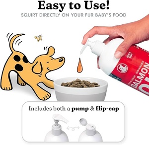 Aceite de Pescado de Salmón Salvaje de Alaska Omega 3 de Marca Propia para Perros y Gatos, <span class=keywords><strong>EPA</strong></span> DHA, Salud de la Piel y el Pelaje, Cadera y Articulaciones, Líquido para Mascotas - Product Image 3