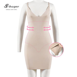 Faja moldeadora para después de la cirugía colombiana, camisola de longitud hasta la rodilla, vestido de soporte para transferencia de grasa, ropa quirúrgica - Product Image 4