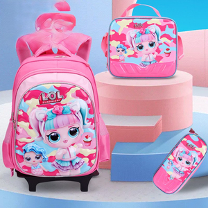 All'ingrosso Custom nuovo per bambini zaini per la scuola 3 in 1 Set per studenti bambini in età scolare Set di bagagli trolley borsa per la scuola - Product Image 2
