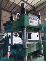 Presse de moulage hydraulique automatique de 250 tonnes pour la fabrication de vaisselle pour enfants, de mahjong et de dominos en mélamine bicolore