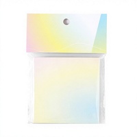 Bloc-notes dégradé non adhésif, notes autocollantes carrées, 100 feuilles, carnet de messages en papier pour le bureau, l'école, cadeau