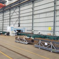 Machine de perçage CNC pour poutres en H, composants PLC, 380V, diamètre de perçage max. 50mm