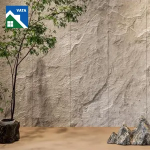 Panneau mural en fausse pierre PU 3D en pierre artificielle polyuréthane durable de style moderne pour villa