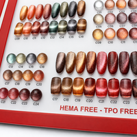 Ensemble de vernis à ongles en gel effet œil de chat Hema Tpo 24 couleurs, collection automne-hiver, logo personnalisé, haute pigmentation, vernis à ongles en gel UV