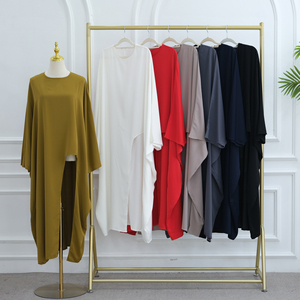 2025 nuovo stile tacchino Nida musulmana camicia lunga donna Abaya irregolare modesto abito Abaya <span class=keywords><strong>abbigliamento</strong></span> islamico Abaya donna abito musulmano - Product Image 5