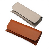 Étuis à lunettes de soleil de luxe 7 couleurs prêts à être expédiés, pochette souple en PU OEM pour lunettes
