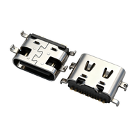 Connecteur USB 3.0 femelle de type C à montage sur circuit imprimé, indice de protection IP67, 5 broches, avec matériau LCP, non blindé, température de fonctionnement de -25 à +85 degrés