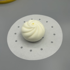 Papel de Hornear Redondo Perforado de Silicona, Resistente al Calor, Impermeable y Antiadherente para Cocinar Dim Sum y Dumplings - Product Image 5