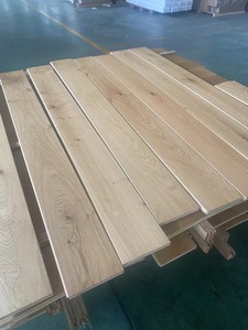 Parquet droit en chêne européen de style moderne Parquet en bois dur intérieur à plusieurs couches brossé UV naturel Plancher en bois massif - Product Image 3