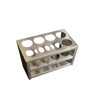 Hochwertige langlebige medizinische Multi holes Edelstahl Rundrohr Rack Rechteck Lagerung Labor ausrüstung - Product Image 3