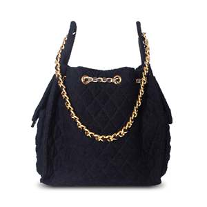 Bolso Bandolera Impermeable de Tela de Rizo Negra a la Moda para <span class=keywords><strong>Mujer</strong></span>, Estilo Japonés, Acolchado, con Cadena Dorada y Diseño a Cuadros, Ideal para Vacaciones - Product Image 2