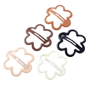 Barrettes pour enfants Série Pétale, design floral effet goutte d'huile, usage quotidien - Product Image 5