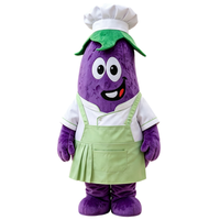 Costume de mascotte aubergine violette / Costumes de mascotte personnalisés