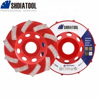 Disque abrasif diamanté turbo à segments soudés haute fréquence de 4 pouces/105 mm pour le béton, la brique, le granit et les sols
