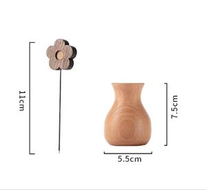 <span class=keywords><strong>Brochette</strong></span> de fruits bonbons de haute qualité outil de piqûre promotionnel de bâton de noyer noir personnalisé avec bouteille en bois de hêtre - Product Image 5