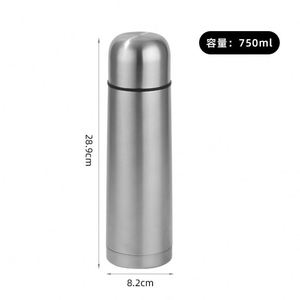 350ML/500ML750ML/1000ML Classical <b>Double</b> <b>Wall</b> Stainless Steel Thermos Vacuum Flasks Bullet Shape Water Bottle - Product Image 4