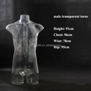 Maniquí de moda XINJI, maniquí transparente de nuevo estilo para hombres, maniquí para la parte superior del <span class=keywords><strong>cuerpo</strong></span>, busto, maniquíes, Torso masculino, modelo de <span class=keywords><strong>medio</strong></span> <span class=keywords><strong>cuerpo</strong></span> transparente - Product Image 2
