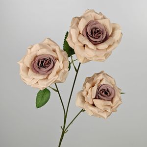 3 Têtes de Roses Artificielles Diamantées pour Mariage, Composition Florale de Salle, Décoration de Chemin, Décoration Intérieure, Moulage par Injection, Vente en Gros - Product Image 6