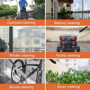 Hidrolavadora Eléctrica Inalámbrica de Alta Presión de 35 Bares y 10000 mAh, Pistola de Agua Recargable para Lavado de Autos, Compatible con Batería Makita de 18V - Product Image 2