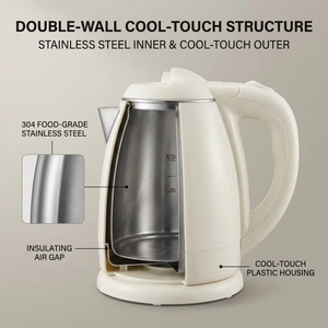 Hervidor de Agua Inalámbrico de Acero Inoxidable de 1.2L, Calentador Portátil para Uso Doméstico y Hotelero, Hervidores de 1.2L - Product Image 2
