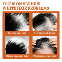 Sérum Traitant Anti-Grissement des Cheveux Blancs vers Noirs pour la Croissance Capillaire des Hommes - Quantité Minimale de Commande
