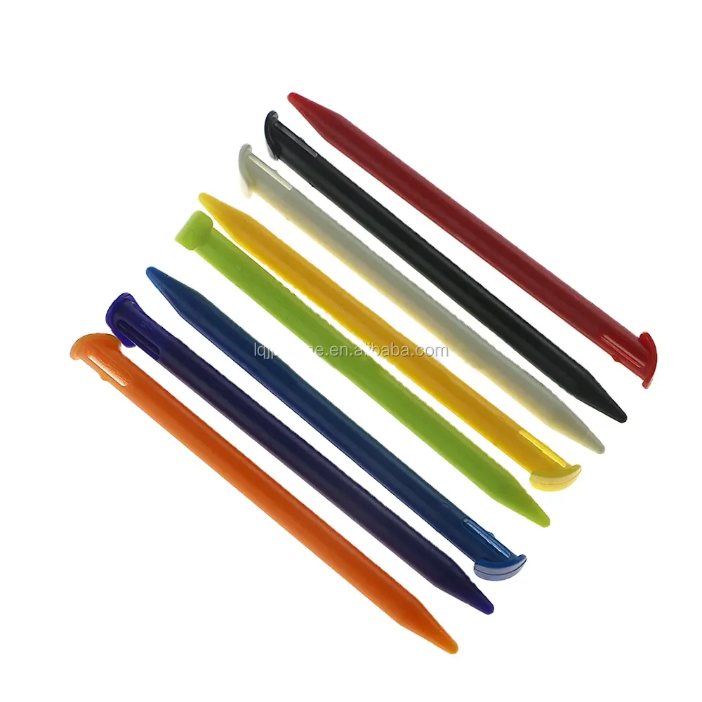 Caneta de toque stylus para nintendo, caneta de substituição multicolorida, de plástico, para console 3ds ll xl