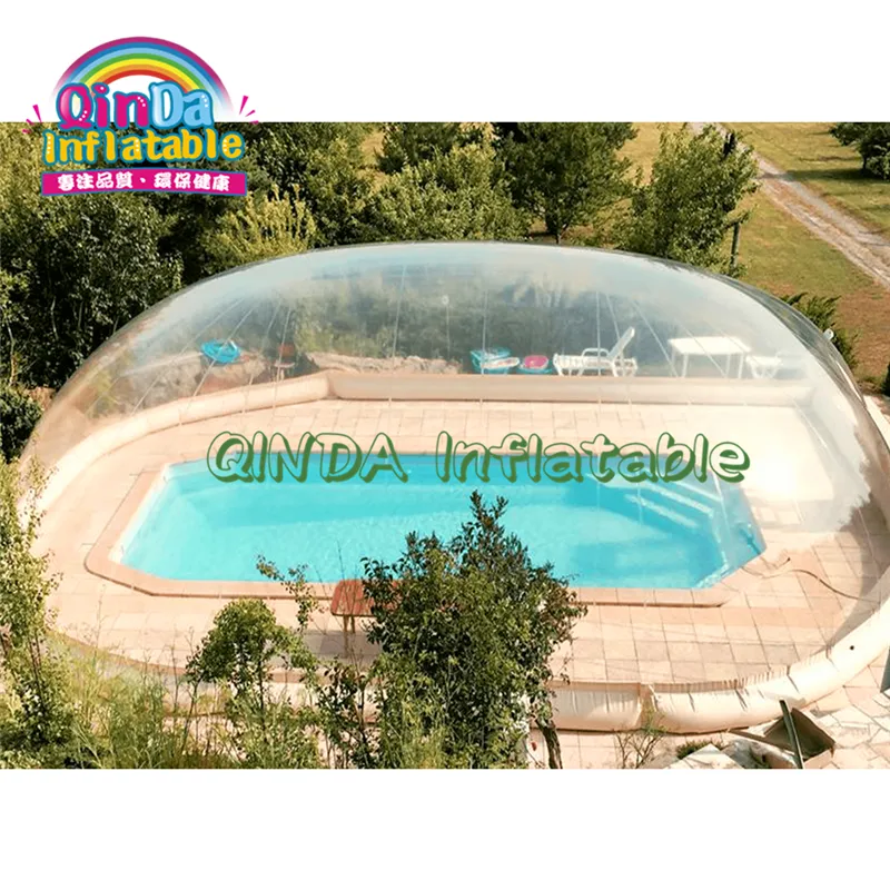Vendita diretta della fabbrica della copertura della cupola cupola di aria piscina di nuotata copertura theater gonfiabile trasparente tenda per piscine