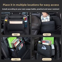 Organisateur de collations pour voiture, style professionnel, sac pliable pour l'étagère arrière, pochette suspendue pour dossier de siège de voiture, panier de rangement pour accoudoir, fabriqué en Chine