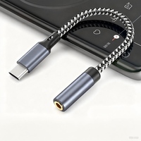 Cable Convertidor Portátil de Tipo-C a 3.5mm Hembra, Universal para Laptops, Llamadas en Línea y Juegos
