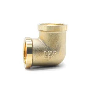 OEM Plumbing Pipeline Joints Brass Thread Fitting Equal Elbow for water and heating system